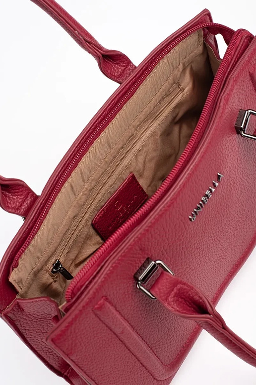 Red classic elegant handbag