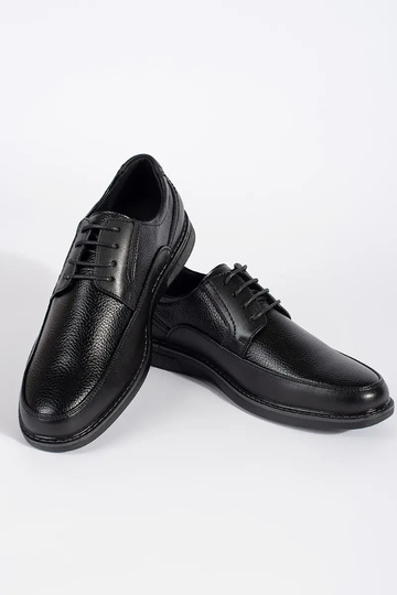 Men's black lace-up sneakers 2