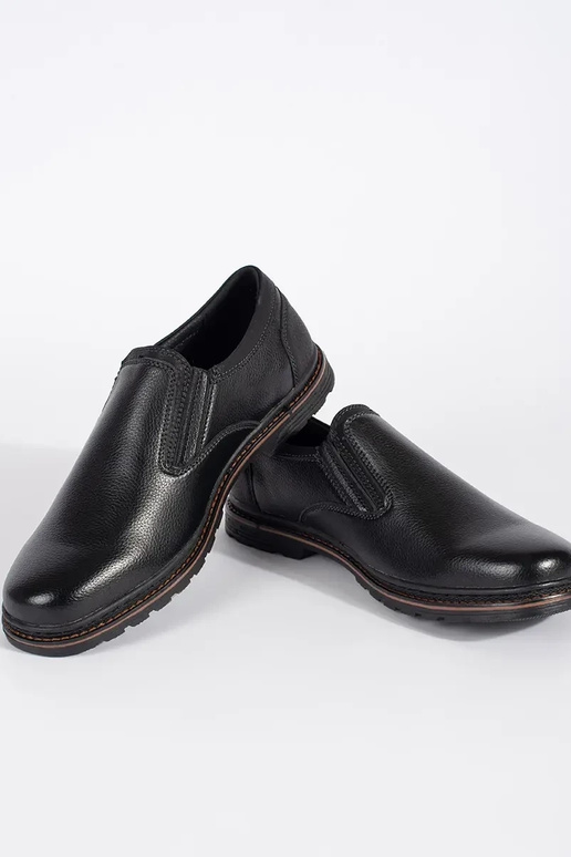 Black fastening sneakers