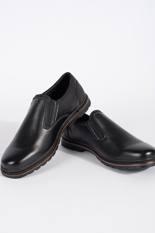 Black fastening sneakers