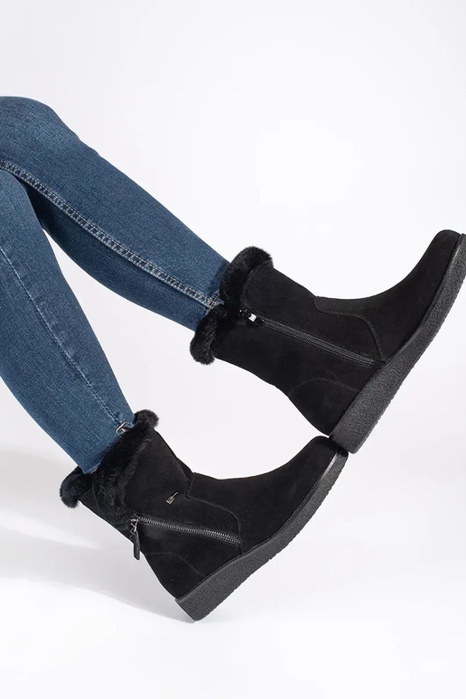 Inarm up leather black Inomens boots...