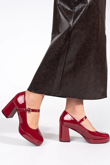 Women's Red Patent Heeled... 2