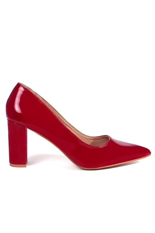 Eleganckie lakierowane czerwone...