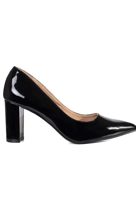 Elegant style lacquered black High...