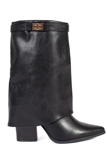 Czarne eleganckie botki...