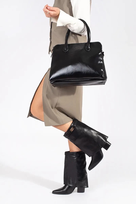 black elegant Inomens boots on highheels black elegant Inomens boots on highheels