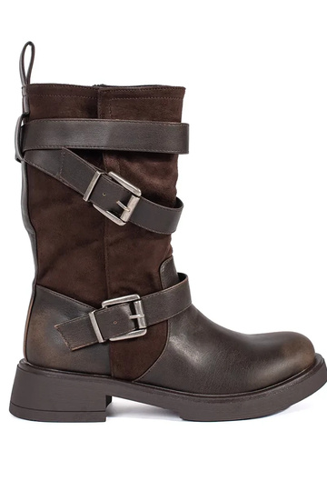 Women's brown low-heeled...