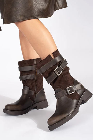 Women's brown low-heeled... 2