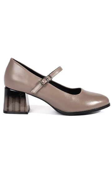 High-heeled shoes on the...