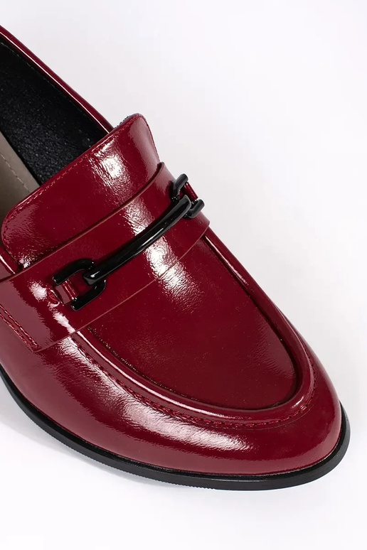 burgundy shoes Inomens moccasins on...