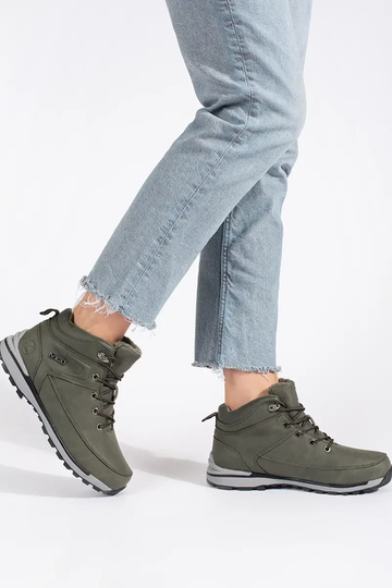 Zielone ocieplane buty... 2