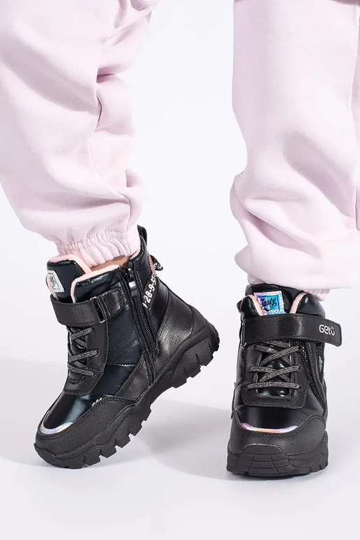 black trzeIniki girly on a thick sole black trzeIniki girly on a thick sole