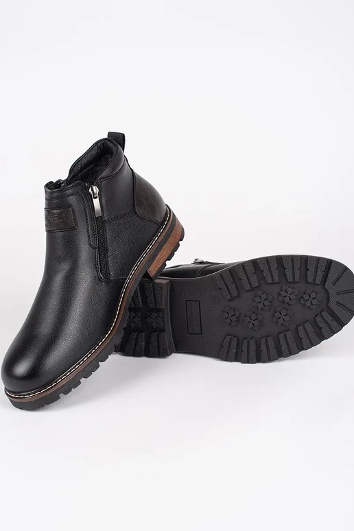 black insulated Chelsea boots mens