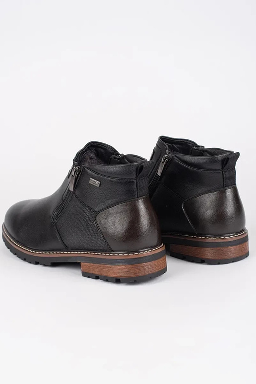 black insulated Chelsea boots mens