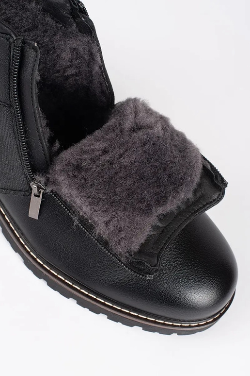 black insulated Chelsea boots mens