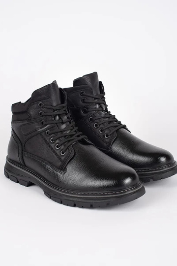 for men black boots laced... 2