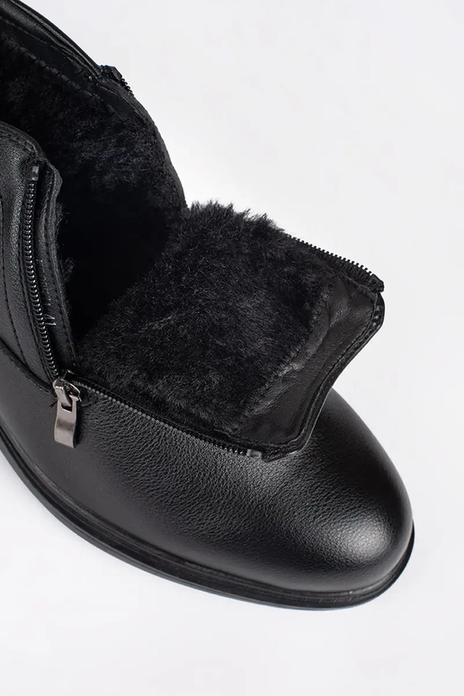 black Ininter boots mens insulated