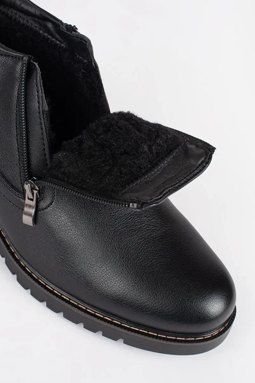 black Ininter boots mens insulated