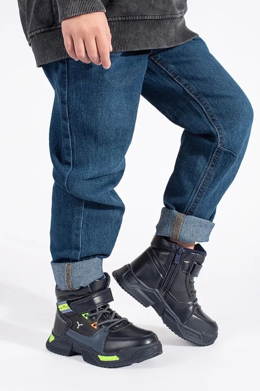 Wysokie ocieplane trzewiki chłopięce