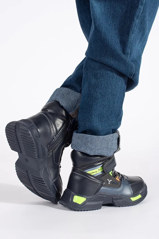 Wysokie ocieplane trzewiki chłopięce