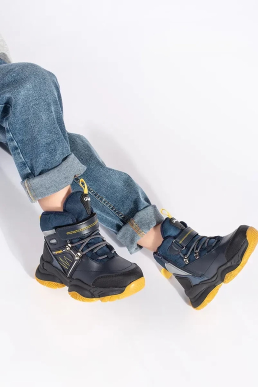 Wysokie ocieplane trzewiki chłopięce