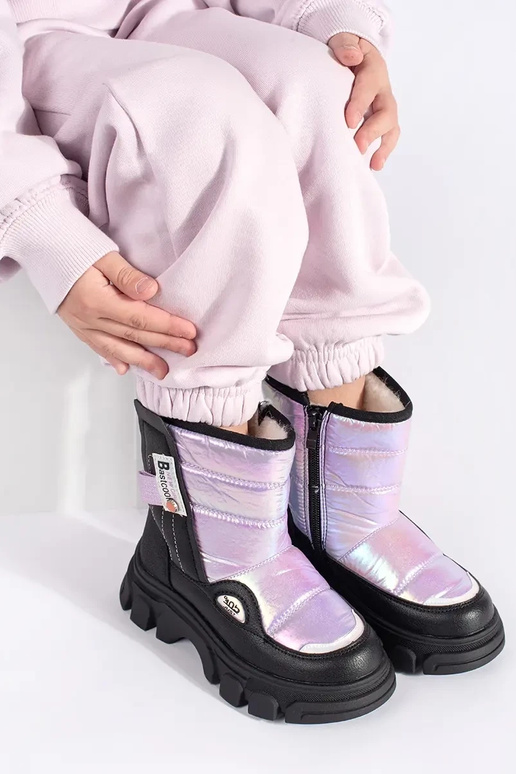 quilt INomens snoIn boots girly shiny