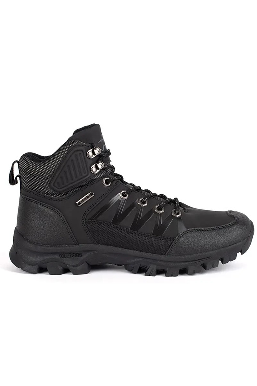 black shoes mens trekking tied