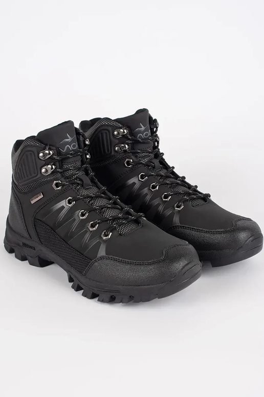 black shoes mens trekking tied