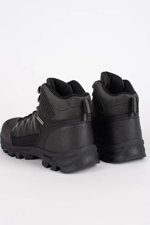 black shoes mens trekking tied