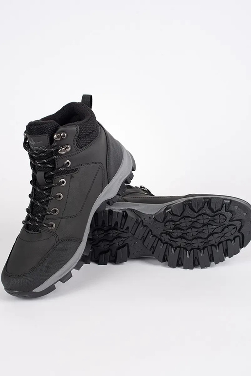 black insulated boots mens tied