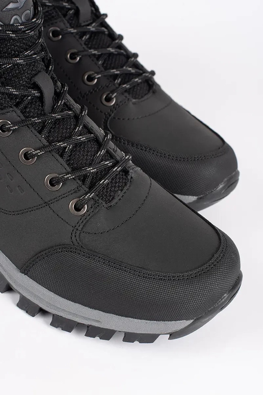 black insulated boots mens tied