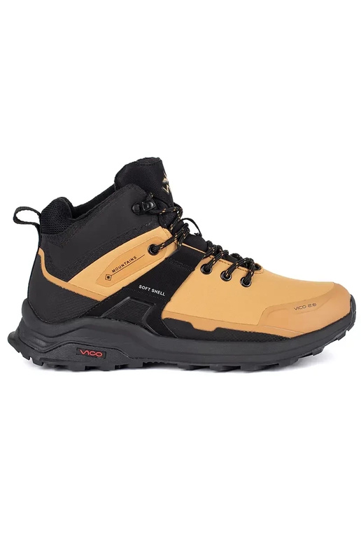 Brązowe wysokie buty męskie trekkingowe