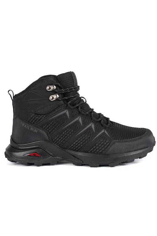 black insulated trekking shoes mens