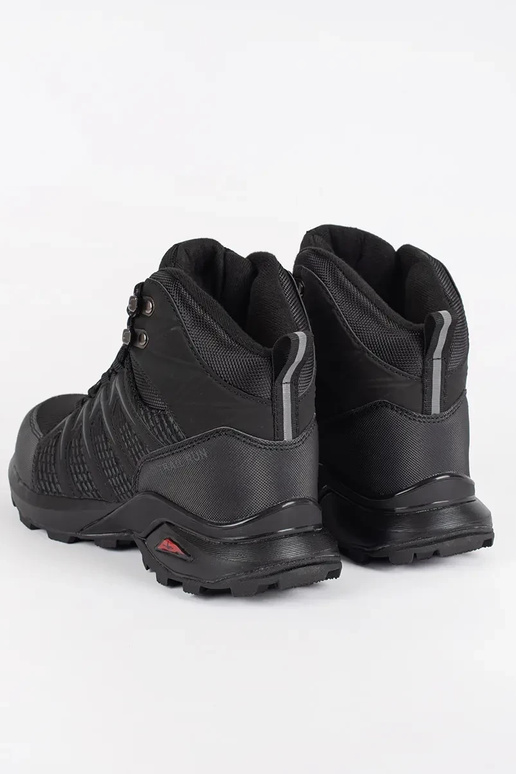 black insulated trekking shoes mens