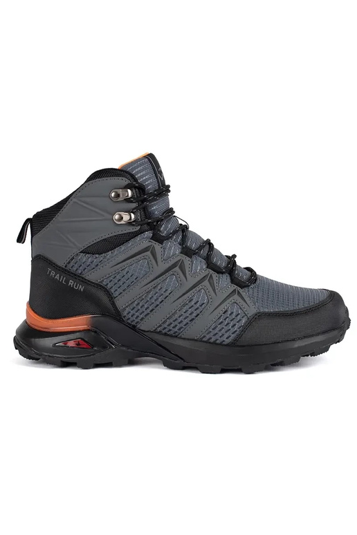 gray insulated trekking shoes mens
