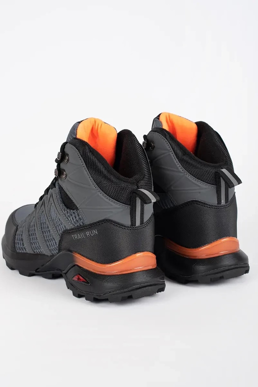 gray insulated trekking shoes mens