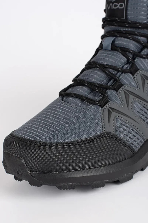 gray insulated trekking shoes mens