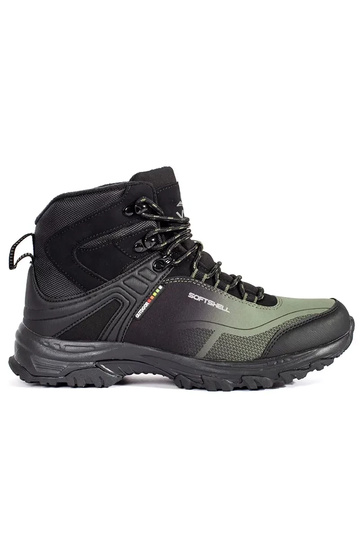 Black and-green Trekking shoes