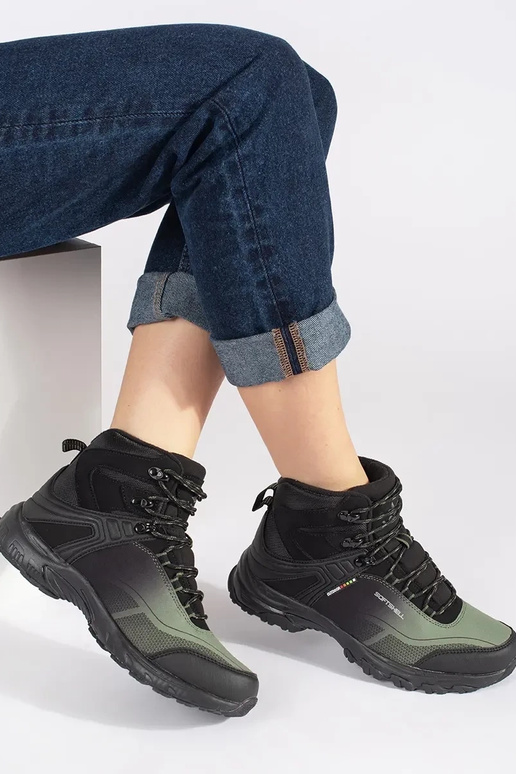 Black and-green Trekking shoes Black and-green Trekking shoes