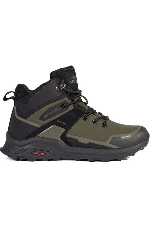 khaki colors Trekking shoes insulated