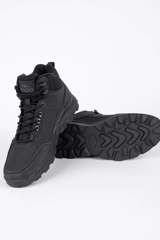 black trekking shoes mens insulated