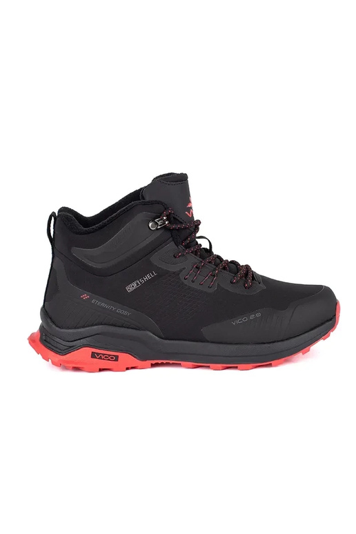 Black and-Red mens Trekking shoes