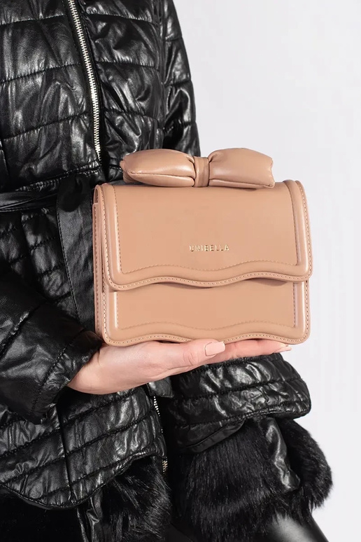 Smėlio spalvos elegantiška rankinė su...