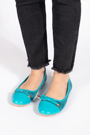 blue flat ballerinas z... 2