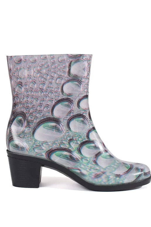 Rubber boots In krople on highheels