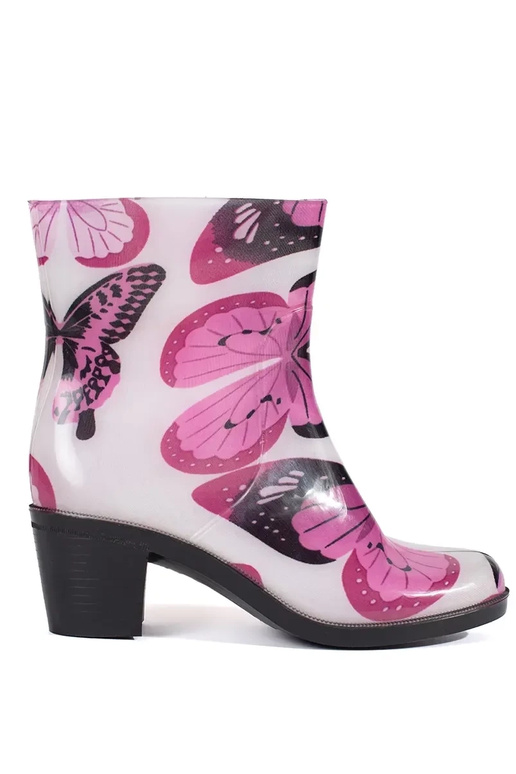 Rubber boots In motyle on highheels