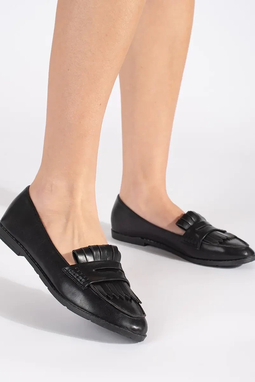 black INomens moccasins ozdobione... black INomens moccasins ozdobione...