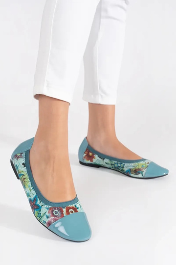 Baleriny w kwiatowy wzór z... 2