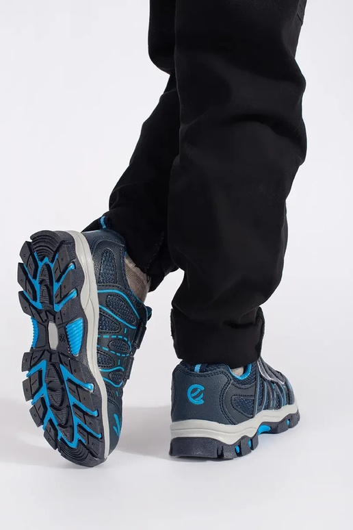 dark blue boyish sports shoes Velcroy