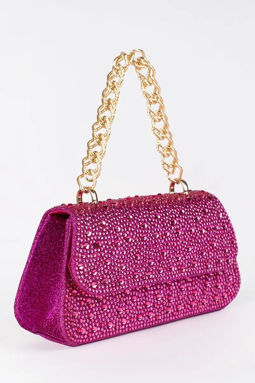 purple little Handbag In cekiny ze...
